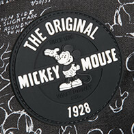 Fodera a tema, con originale patch in gomma di Mickey.