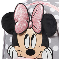 Disney Ultimate 2.0 PRE-SCHOOL - Design 3D: morbide orecchie di Mickey e Minnie e fiocco di Minnie con glitter.