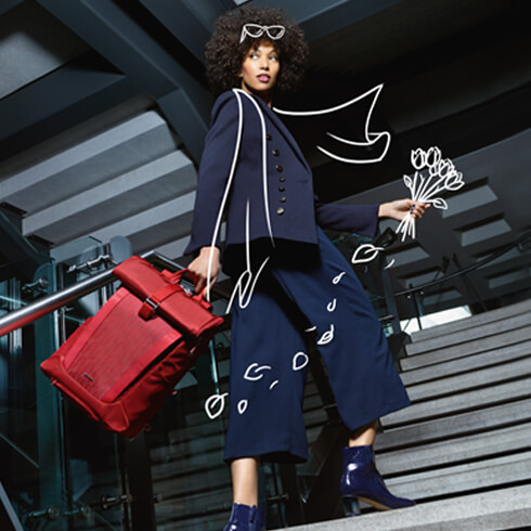2WM Lady - With its technical features 2WM Lady is the perfect solution to combine functionality and organisation, ideal for bringing your business items as well as your everyday stuff with you.