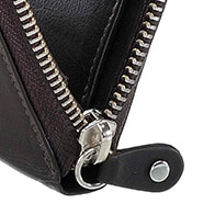 Attack SLG - Leather zipper pullers with metal button.